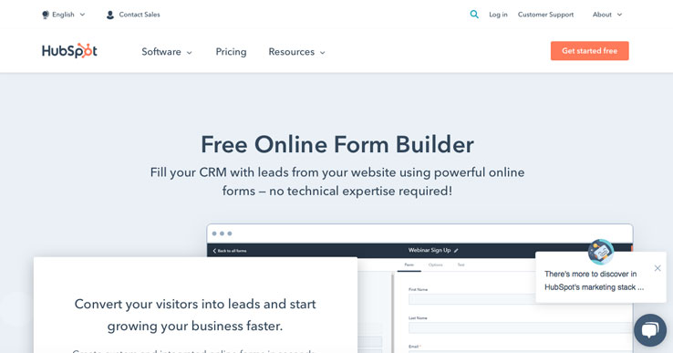 illustration hubform formulaires foarm builder landing page web site design