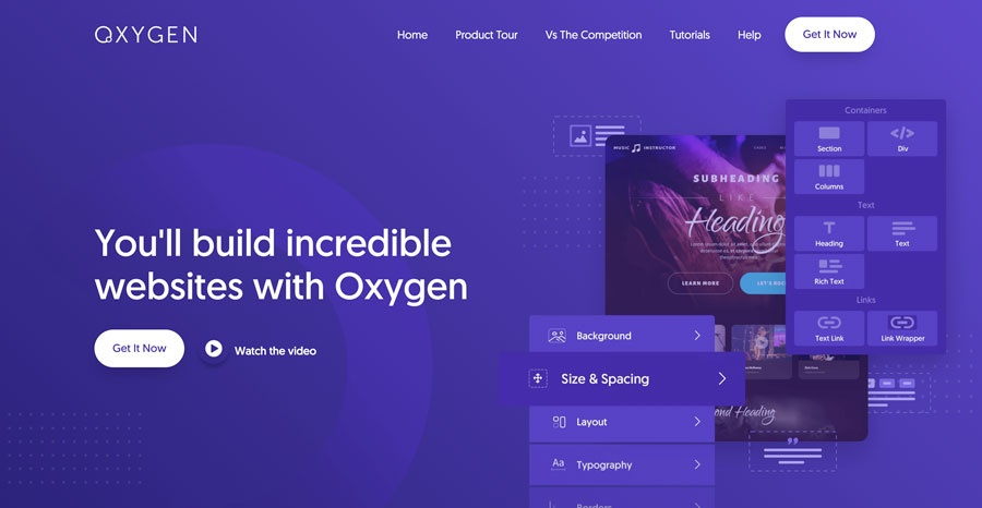 builder page wordpress oxygen creation site internet