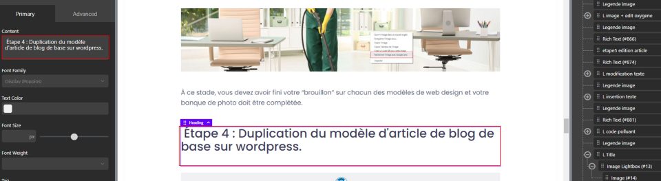 changer un titre sur oxygen etude sectorielle design cro