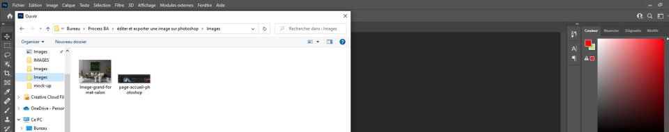 ouvrir image photoshop bis